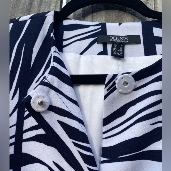 Dennis by Dennis Basso Zebra Print Long Sleeve Tunic Dress - Picture 4 of 12